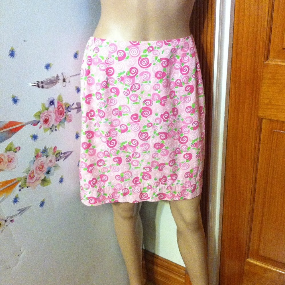 Lilly Pulitzer Iced Pink Rolls Royce Snail Print